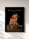 #noir Tableau de l'album Public Displays Of Affection: The Album de Muni Long, cadre noir, imprimé et encadré en France