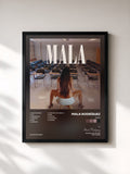 #noir Tableau de l'album MALA de Mala Rodríguez, cadre noir, imprimé et encadré en France