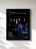#noir Tableau de l'album Un incontro in jazz de Gino Paoli, cadre noir, imprimé et encadré en France