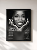 #noir Tableau de l'album Back to Love (Remixes) de Estelle, cadre noir, imprimé et encadré en France