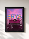 #noir Tableau de l'album ERYS de Jaden, cadre noir, imprimé et encadré en France