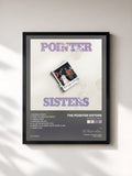 #noir Tableau de l'album Having A Party de The Pointer Sisters, cadre noir, imprimé et encadré en France