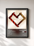 #noir Tableau de l'album Battle Scars de Paradise Fears, cadre noir, imprimé et encadré en France