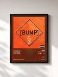 #noir Tableau de l'album [BUMP] Pick Me Up de Bas, cadre noir, imprimé et encadré en France