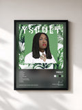 #noir Tableau de l'album Yseult de Yseult, cadre noir, imprimé et encadré en France