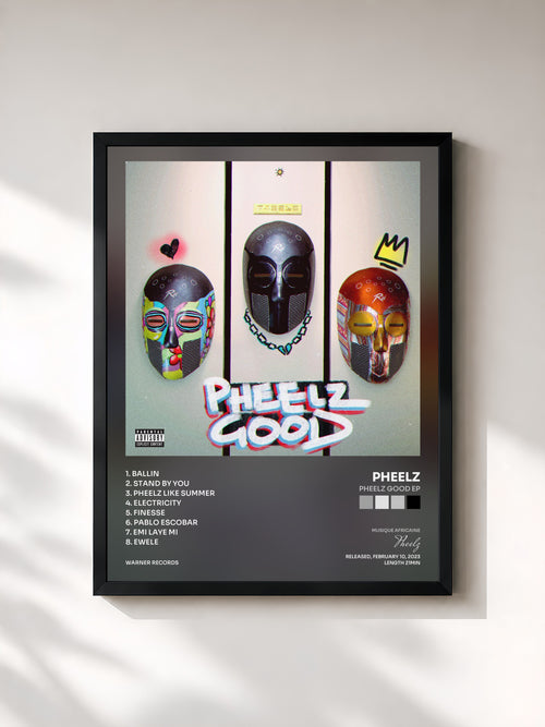 Pheelz · Pheelz Good EP — Affiche encadrée