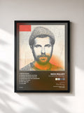 #noir Tableau de l'album Rather Be Free Than Right (Part 1) de Nick Mulvey, cadre noir, imprimé et encadré en France