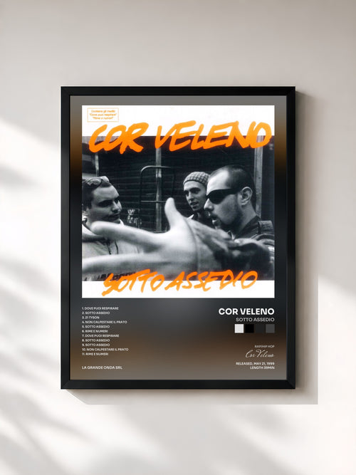 Cor Veleno · Sotto assedio — Affiche encadrée