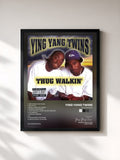 #noir Tableau de l'album Thug Walkin de Ying Yang Twins, cadre noir, imprimé et encadré en France