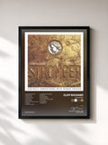 #noir Tableau de l'album Stronger de Cliff Richard, cadre noir, imprimé et encadré en France