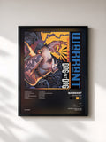 #noir Tableau de l'album Dog Eat Dog de Warrant, cadre noir, imprimé et encadré en France