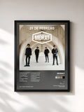 #noir Tableau de l'album 29 De Febrero de Morat, cadre noir, imprimé et encadré en France