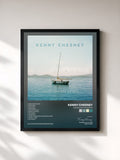 #noir Tableau de l'album Songs for the Saints de Kenny Chesney, cadre noir, imprimé et encadré en France