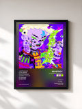 #noir Tableau de l'album MATHEMATIC-RAPADDICT de beastboy  , cadre noir, imprimé et encadré en France