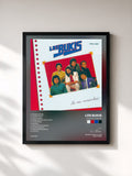 #noir Tableau de l'album Si Me Recuerdas de Los Bukis, cadre noir, imprimé et encadré en France