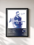 #noir Tableau de l'album NWA 2.0 de Shindy, cadre noir, imprimé et encadré en France