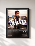 #noir Tableau de l'album JHUD de Jennifer Hudson, cadre noir, imprimé et encadré en France
