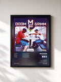 #noir Tableau de l'album Doomsday EP de MF DOOM, cadre noir, imprimé et encadré en France