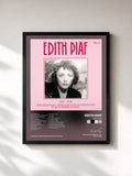 #noir Tableau de l'album 1937-1938 de Edith Piaf, cadre noir, imprimé et encadré en France