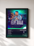 #noir Tableau de l'album Check de Felipe Araújo, cadre noir, imprimé et encadré en France