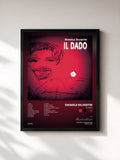 #noir Tableau de l'album Il Dado de Daniele Silvestri, cadre noir, imprimé et encadré en France