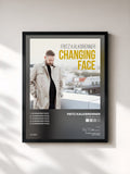#noir Tableau de l'album Changing Face de Fritz Kalkbrenner, cadre noir, imprimé et encadré en France
