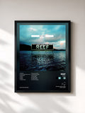 #noir Tableau de l'album Rides de Reef, cadre noir, imprimé et encadré en France