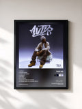 #noir Tableau de l'album AVTLR de TKS 2G, cadre noir, imprimé et encadré en France
