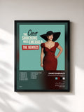 #noir Tableau de l'album The Shocking Miss Emerald (The Remixes) de Caro Emerald, cadre noir, imprimé et encadré en France