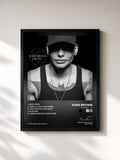 #noir Tableau de l'album Chapter 1 - EP de Kane Brown, cadre noir, imprimé et encadré en France