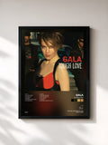 #noir Tableau de l'album Tough Love de Gala, cadre noir, imprimé et encadré en France