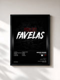#noir Tableau de l'album Projet Favelas de 4Keus Gang, cadre noir, imprimé et encadré en France