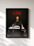 #noir Tableau de l'album RI-LOADED de Riccardo, cadre noir, imprimé et encadré en France