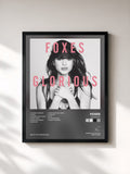 #noir Tableau de l'album Glorious de Foxes, cadre noir, imprimé et encadré en France