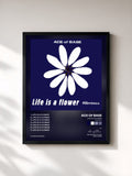 #noir Tableau de l'album Life Is a Flower (The Remixes) de Ace of Base, cadre noir, imprimé et encadré en France