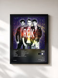 #noir Tableau de l'album Peligro de Reik, cadre noir, imprimé et encadré en France