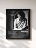 #noir Tableau de l'album Rarities de Ron Sexsmith, cadre noir, imprimé et encadré en France