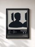 #noir Tableau de l'album Selbstgespräche de Fabian Römer, cadre noir, imprimé et encadré en France