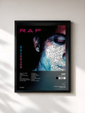 #noir Tableau de l'album Soundview de Raf, cadre noir, imprimé et encadré en France