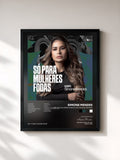 #noir Tableau de l'album Só pra mulheres f0das com Simone Mendes de Simone Mendes, cadre noir, imprimé et encadré en France