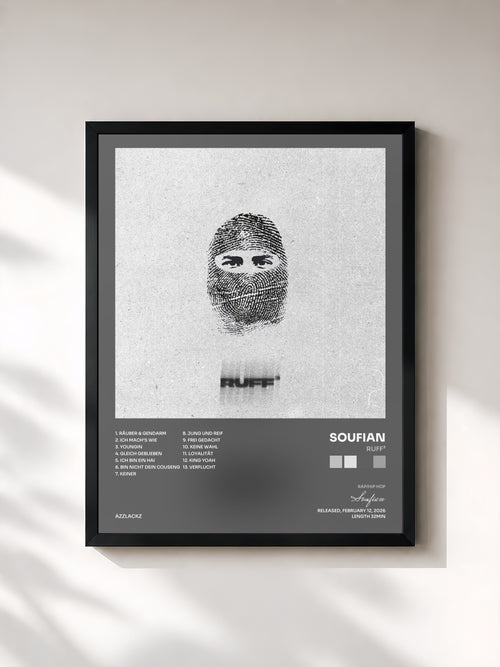 Soufian · Ruff³ — Affiche encadrée