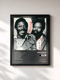 #noir Tableau de l'album Back At 'Cha! de Sam & Dave, cadre noir, imprimé et encadré en France