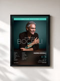 #noir Tableau de l'album Sì (Deluxe) de Andrea Bocelli, cadre noir, imprimé et encadré en France