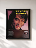 #noir Tableau de l'album Muchacho de Sandro, cadre noir, imprimé et encadré en France