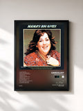 #noir Tableau de l'album Mama's Big Ones de Cass Elliot, cadre noir, imprimé et encadré en France