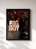 #noir Tableau de l'album Reloaded Version 2.5 de Big Boy, cadre noir, imprimé et encadré en France