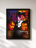 #noir Tableau de l'album Love Crazy de Atlantic Starr, cadre noir, imprimé et encadré en France