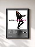 #noir Tableau de l'album The Pink & The Lily de Sandi Thom, cadre noir, imprimé et encadré en France