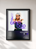 #noir Tableau de l'album Umm Bop The Remixes Part 2 de Crystal Waters, cadre noir, imprimé et encadré en France