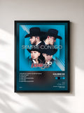 #noir Tableau de l'album Siempre Contigo de Calibre 50, cadre noir, imprimé et encadré en France